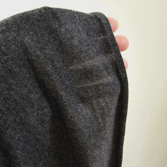 Nicole  Miller Knit 100% Extra Fine Merino Wool Sweater Dark Grey size XL - Picture 9 of 10
